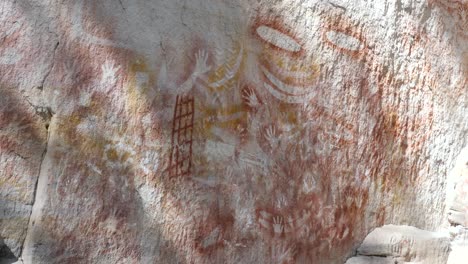 Aboriginal-cave-painting-rock-art-from-indigenous-Australia-first-nation-people-stories-about-dreamtime