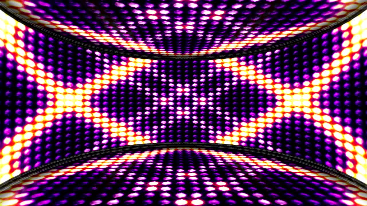 cuadrados bombilla luces habitación, animación, renderización, fondo, bucle