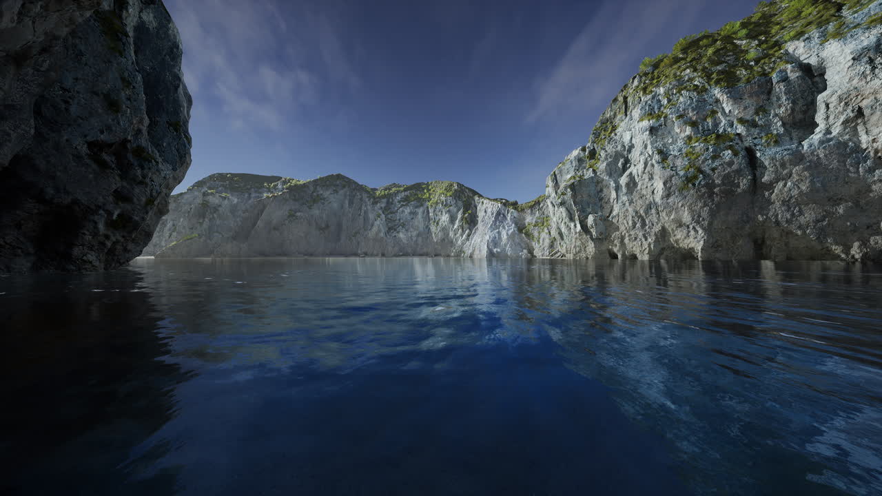 남쪽 해안의 거대한 바다 절벽과 북해의 파도