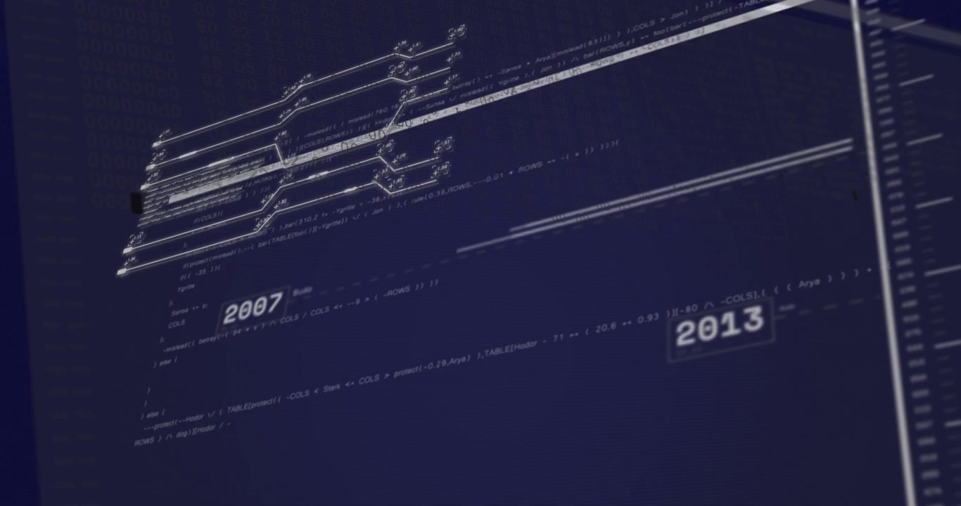 Scrub starting, node fixed while timeline sliding and sweep bar revealing years, showing history