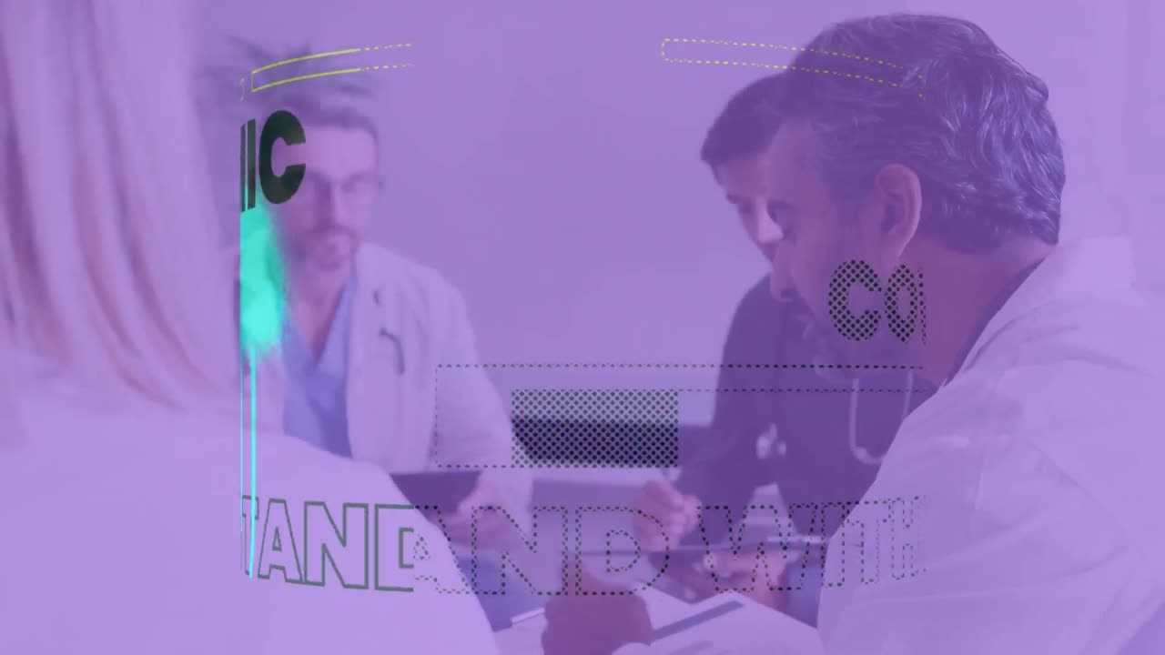 디지털 태블릿을 사용하여 학생들을 가르치는 백인 여성 교사에 대한 수학 방정식