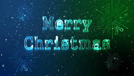 illustration of christmas greeting with merry christmas message