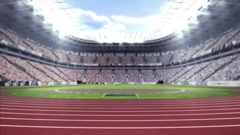 digitally generated video of athletics stadium 4k