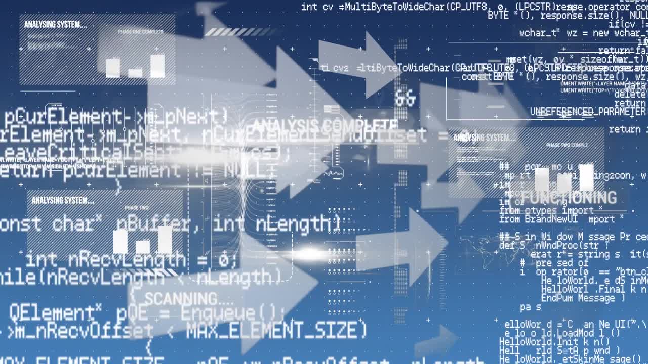 그래프와 코드를 가진 화살표