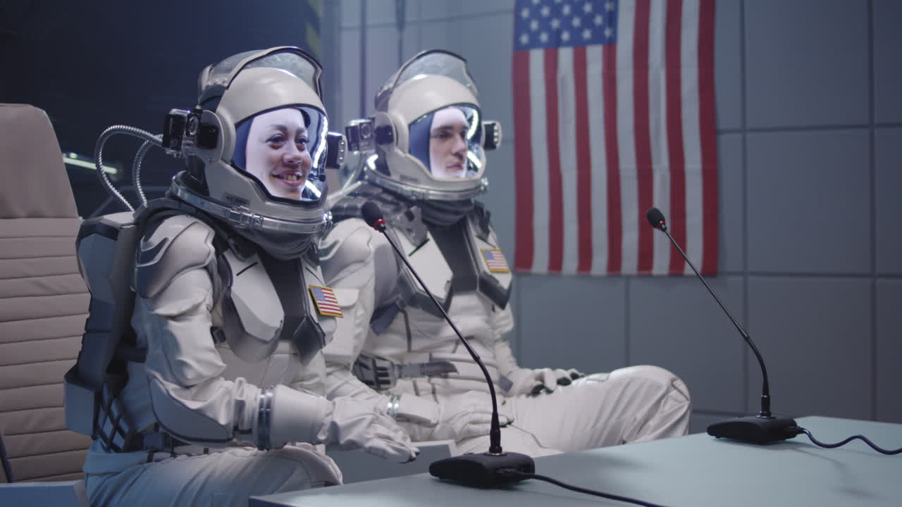 Astronauts in Mission Control