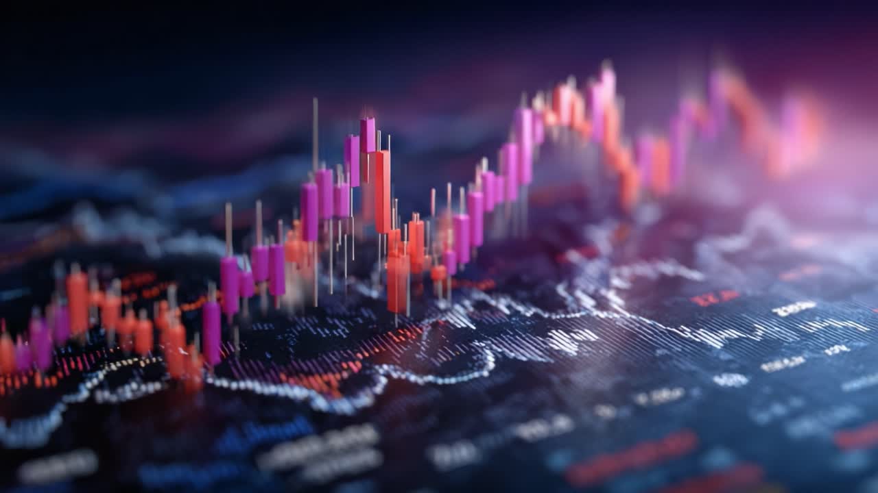 Dynamic Visualization of Market Trends Through Candlestick Charts and Graphical Data Analysis in Financial Analytics