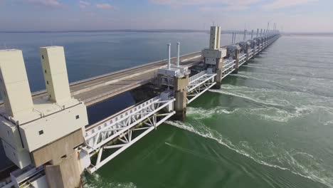 Aerial:-The-famous-storm-surge-barrier-in-the-south-west-of-the-Netherlands