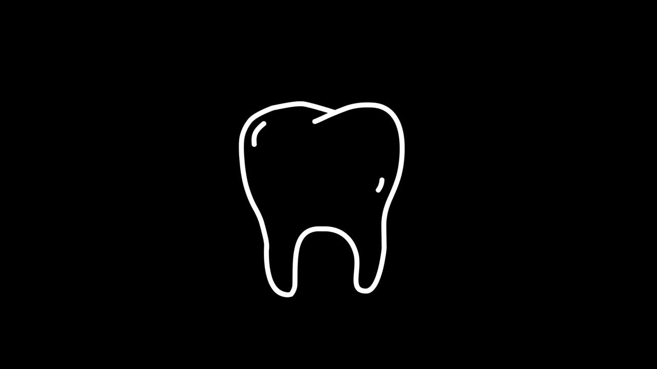 Virus Tooth Test Tube. Doodle icons. Trembling style. Transparent background