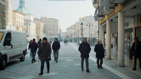 city street scene in italy