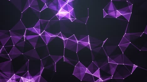 glowing futuristic network shape - animation