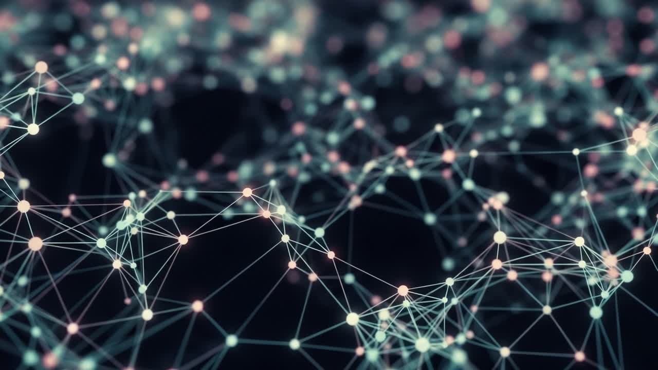 Exploring the Intricate Web of Connections: An Abstract Representation of Network Patterns and Data Flow in a Digital Landscape
