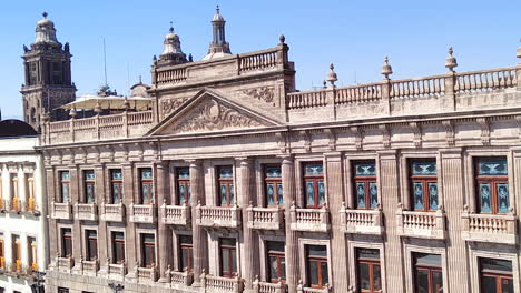 shot of cathedral and plaza in mexico city