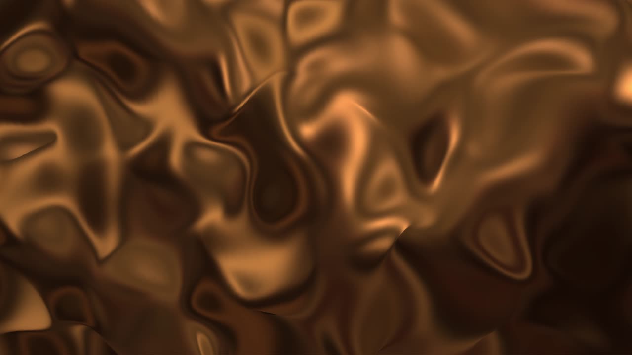 Sfondo di cioccolata calda liquida. Texture di cioccolato fondente fuso. Rendering 3D in loop 4k. Animazione di sfondo glamour in seta.