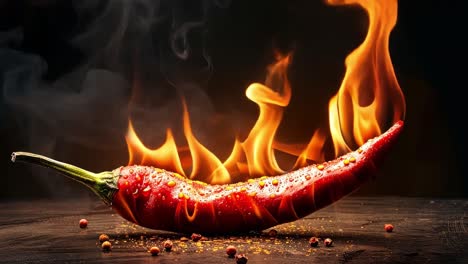 burning red chili pepper