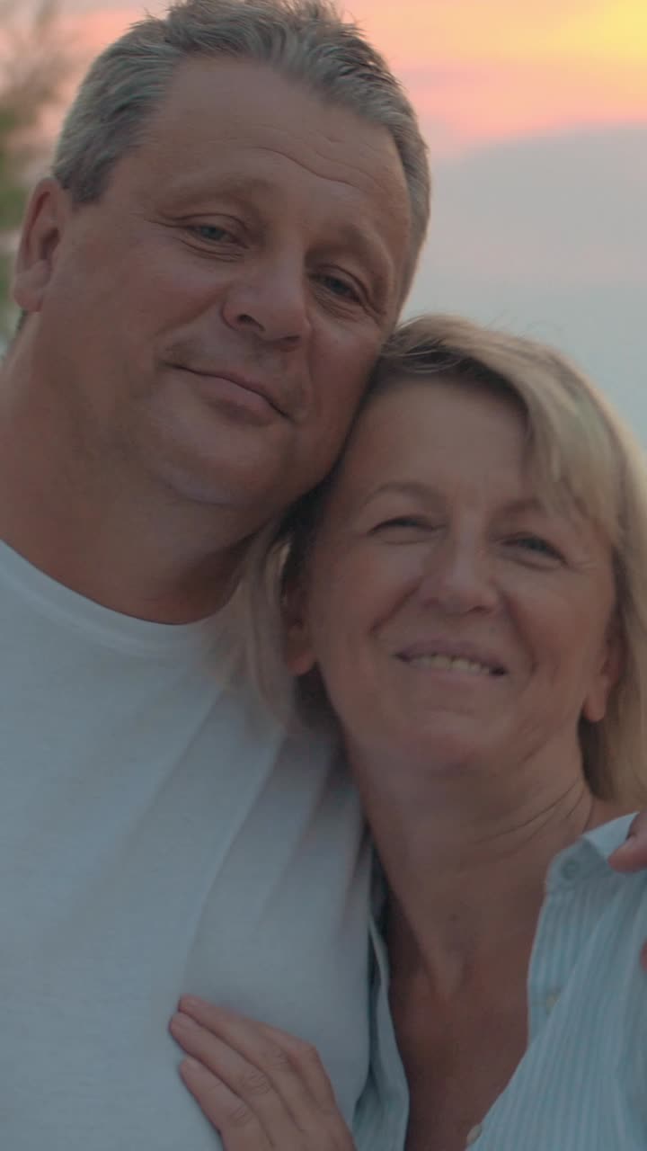 Affectionate Older Couple in a Romantic Moment