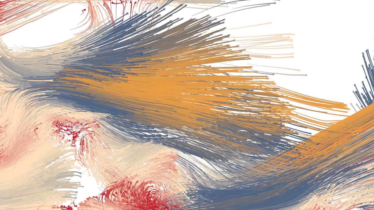 partículas abstractas con colas.