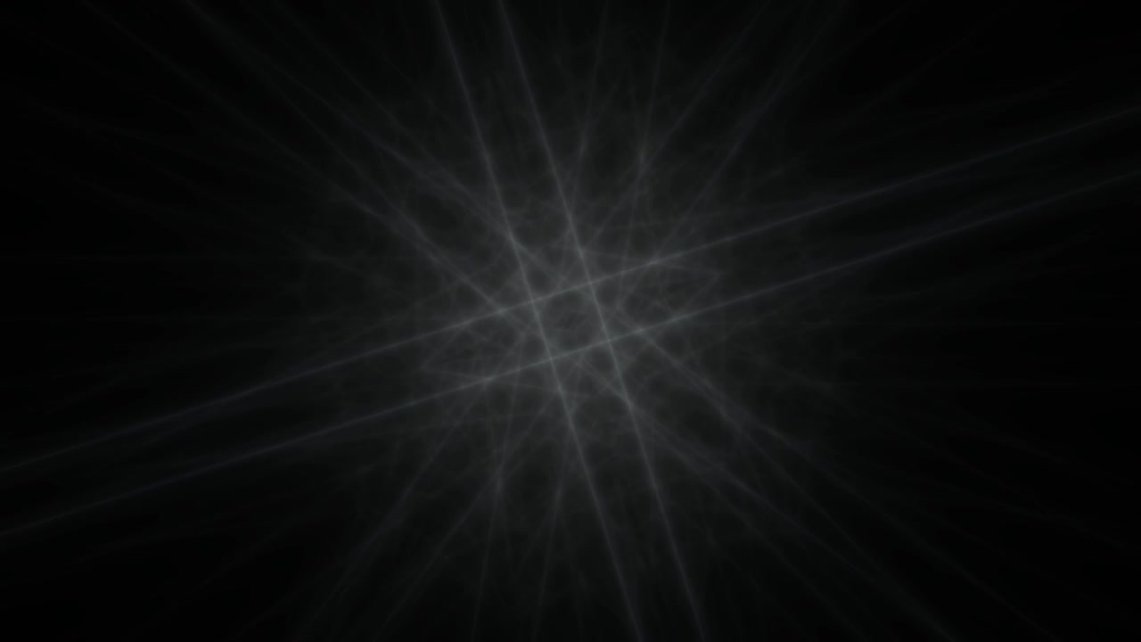 Pattern di luce geometrici astratti che si muovono su sfondo scuro