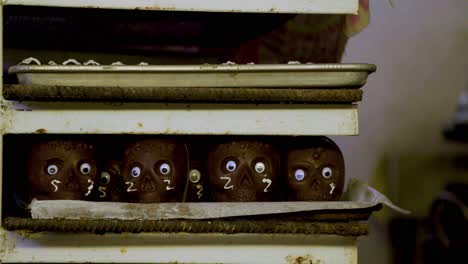 traditional day of the dead chocolate skulls
