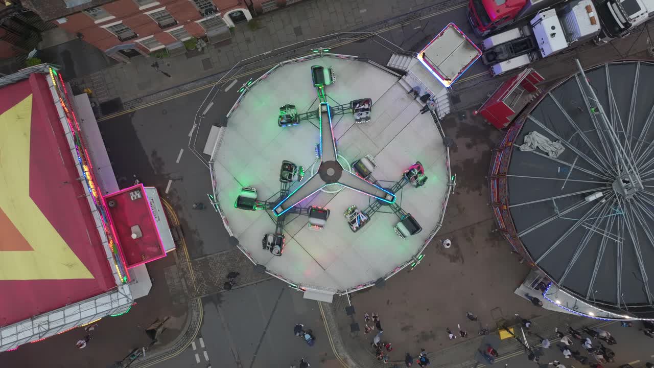 Fair ride in the evening