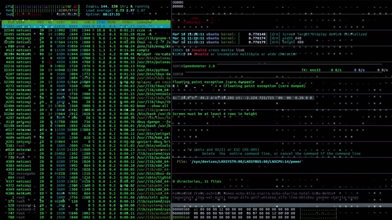 Digital animation of message envelopes and program codes moving in the blue background concept of