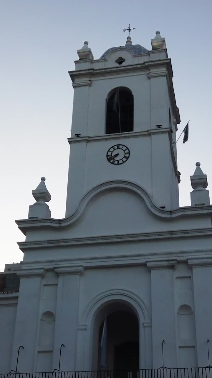 Vertical Buenos Aires Cabildo, Argentina Historic Building, Buenos Aires city Skyline