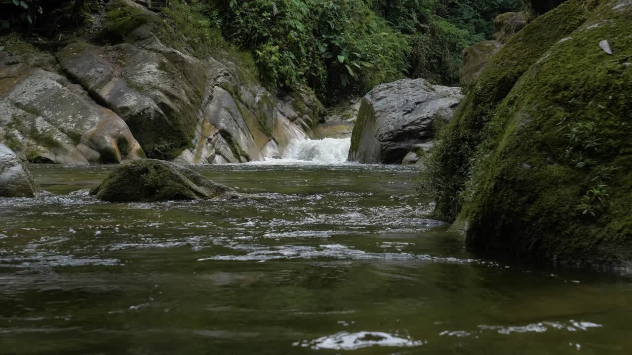 Nature's power captured: 4K 60fps view of Yani Cascade, Tena, Ecuador