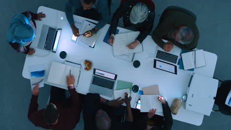 diverse team in a business meeting