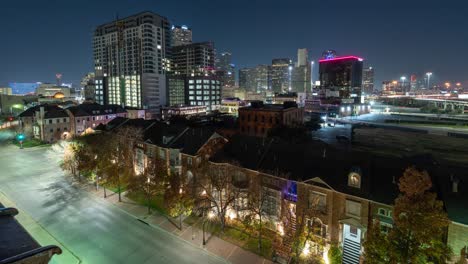 houston downtown night skyline