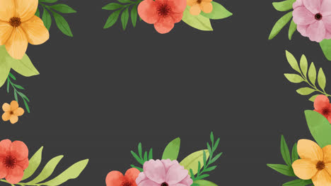 Fondo floral de acuarela