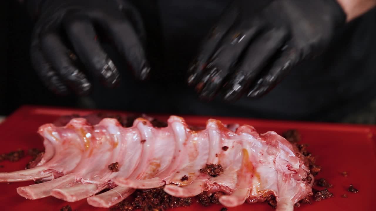 셰프의 향신료 돼지고기 갈비