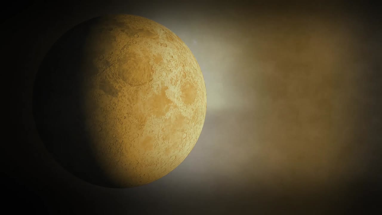 Moon and clouds of smoke