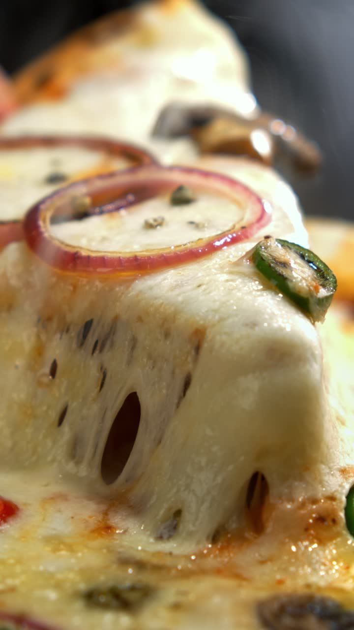 Close-up of Cheesy Pizza