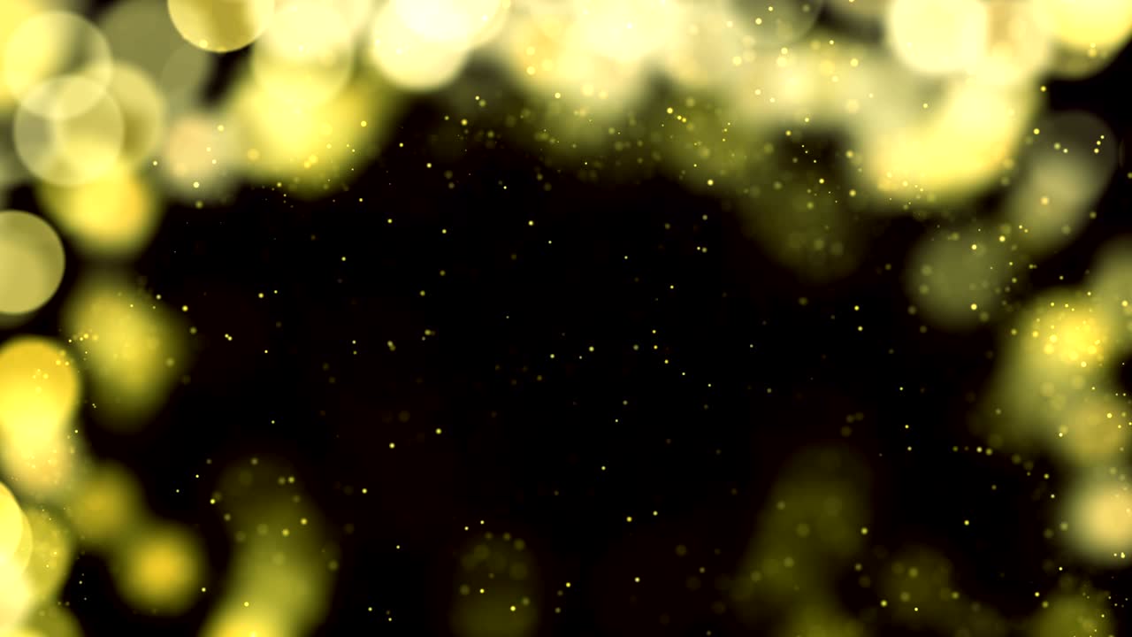 4k 황금 추상 보케 입자 배경 최종  텍스트와 로고. 원활한 루프. 다른 색을 가지고. 내 페이지를 확인하십시오.