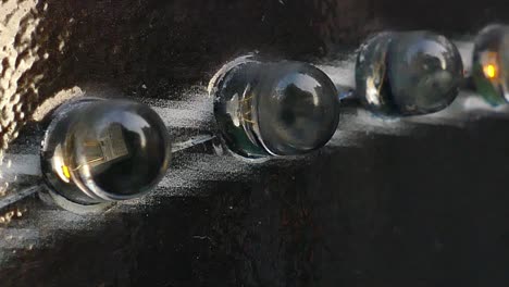 luz de led parpadeante de cerca