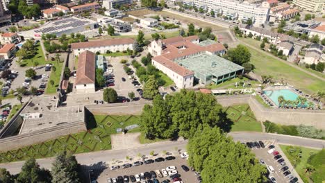 forte de são francisco landmark aerial view in chaves, portugal