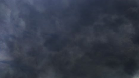 dark clouds with thunderstorms inside moving in the sky