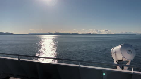 view from cruising ferry deck