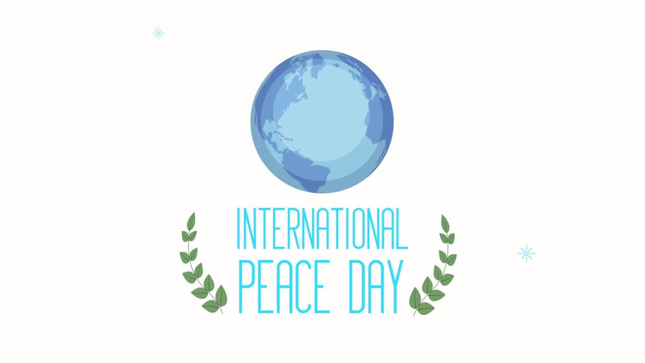 국제 평화의 날: 지구 행성과 꽃받침