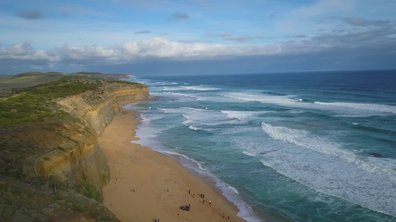 Australia Great Ocean Road cinematic forward drone epic drive stunning oceanic scene establishing shot by Taylor Brant Film
