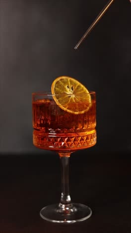 a beautifully crafted cocktail