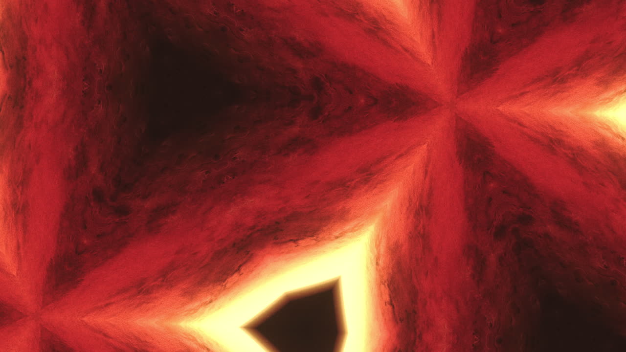 Animiertes geometrisches Kaleidoskopmuster.