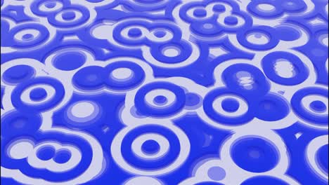 abstract blue and white circles pattern