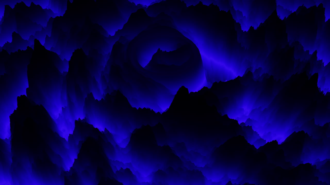 Misterioso vortice blu turbinante