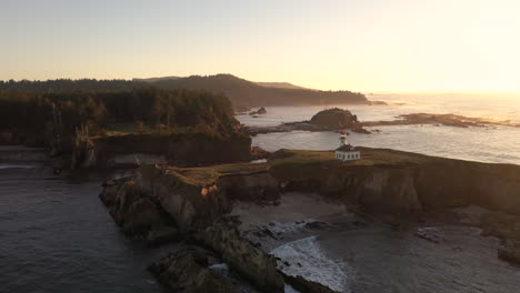 cape arago lighthouse near coos bay oregon