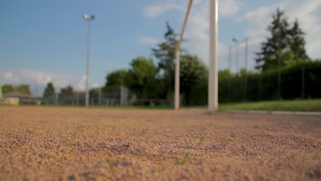 an old football pitch in rural france