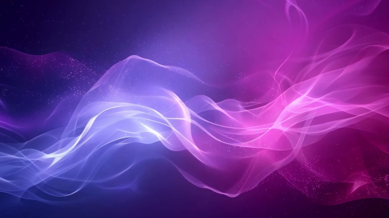 Abstract Purple and Pink Light Waves Background