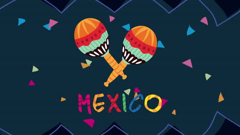 mexican maracas graphic design