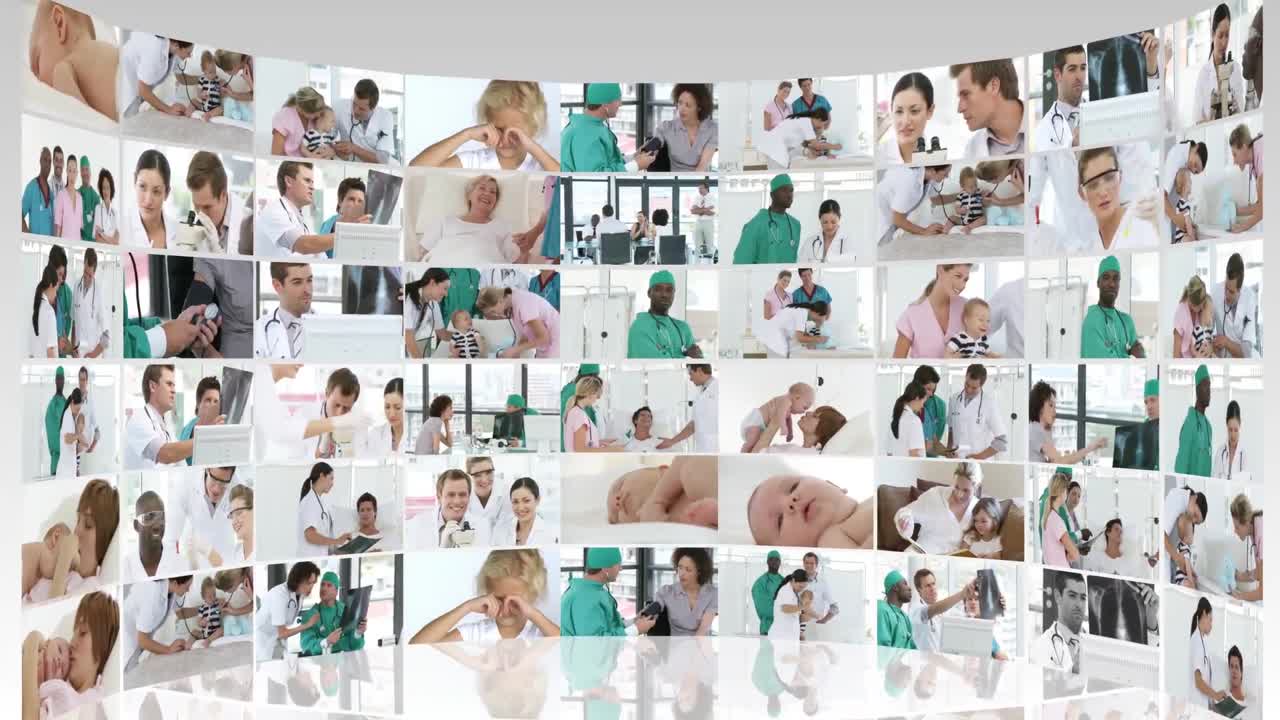 collage de imágenes médicas en hd