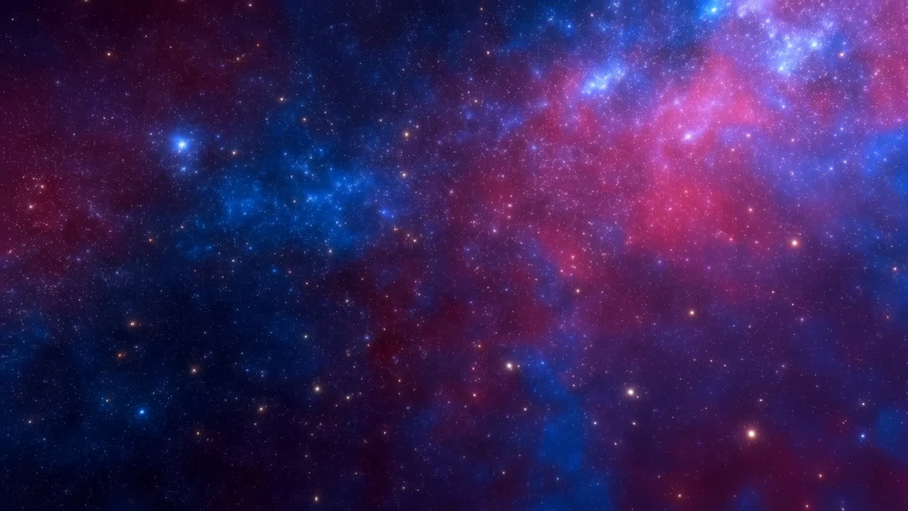 Nebulosa vibrante y estrellas en el espacio profundo