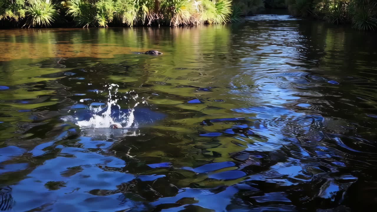 조용한 숲의 하천